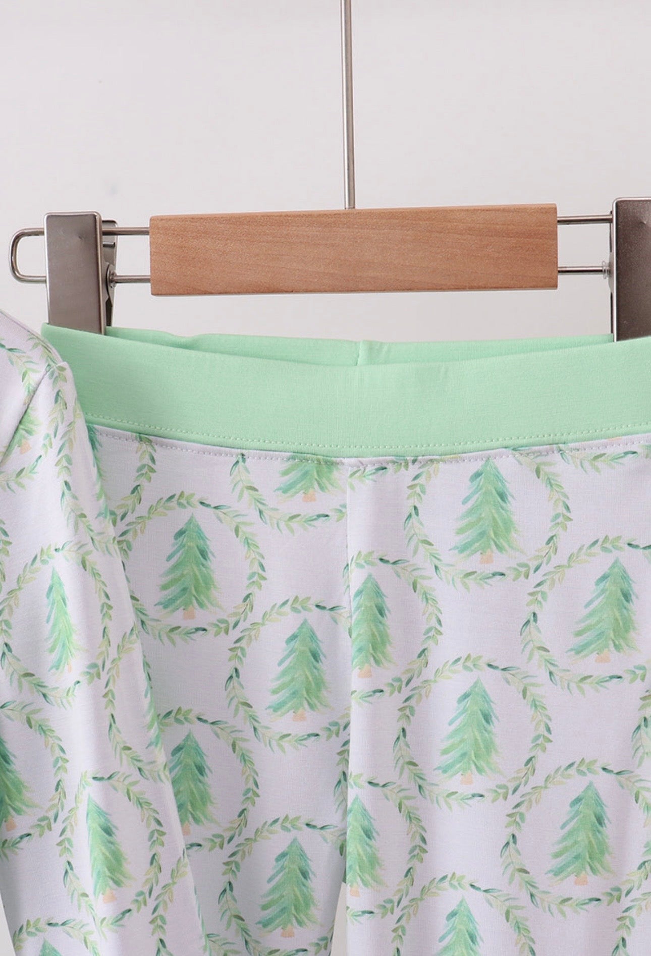 Green Christmas Bamboo PJ Set