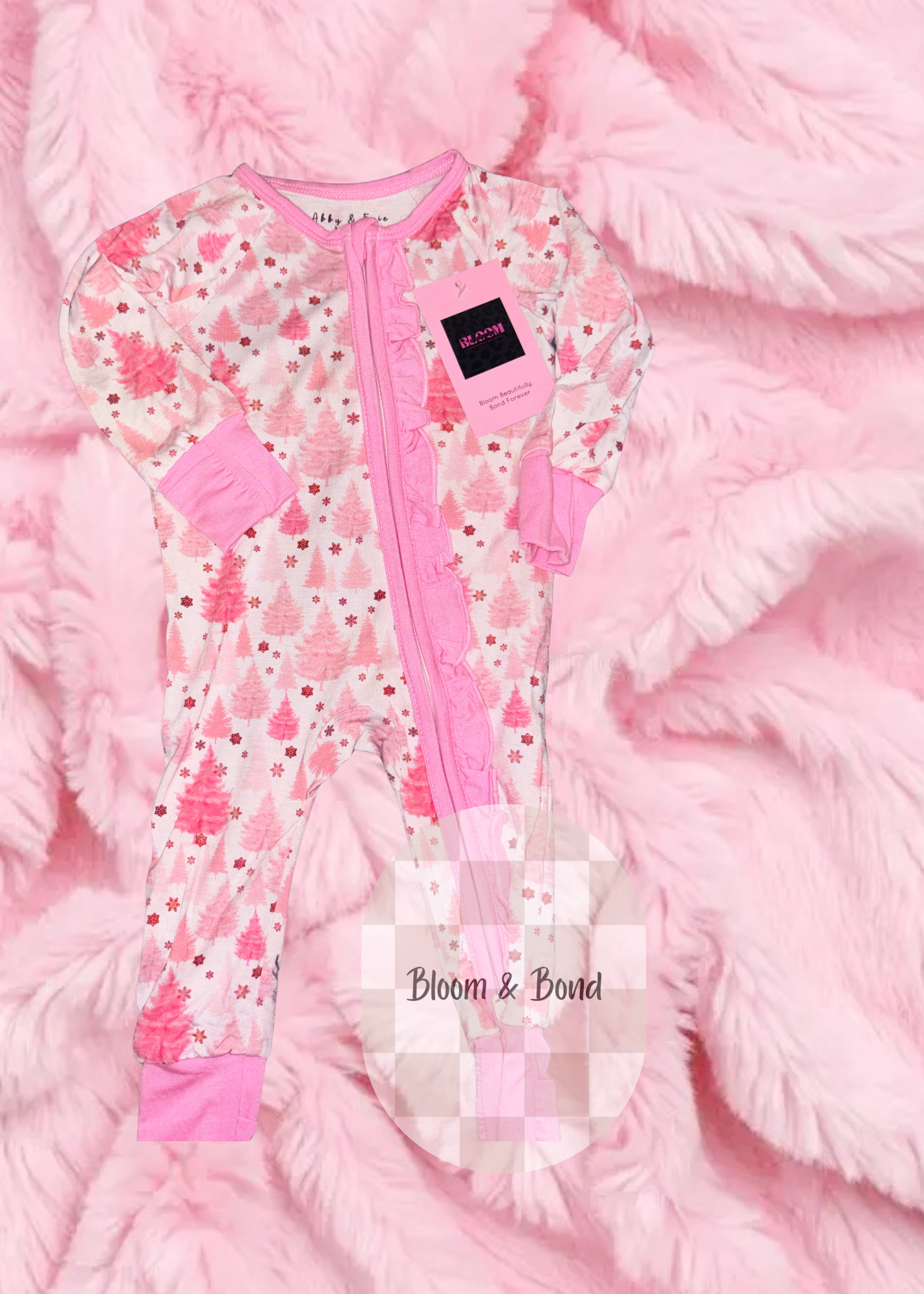 Pink Christmas Bamboo Sleeper