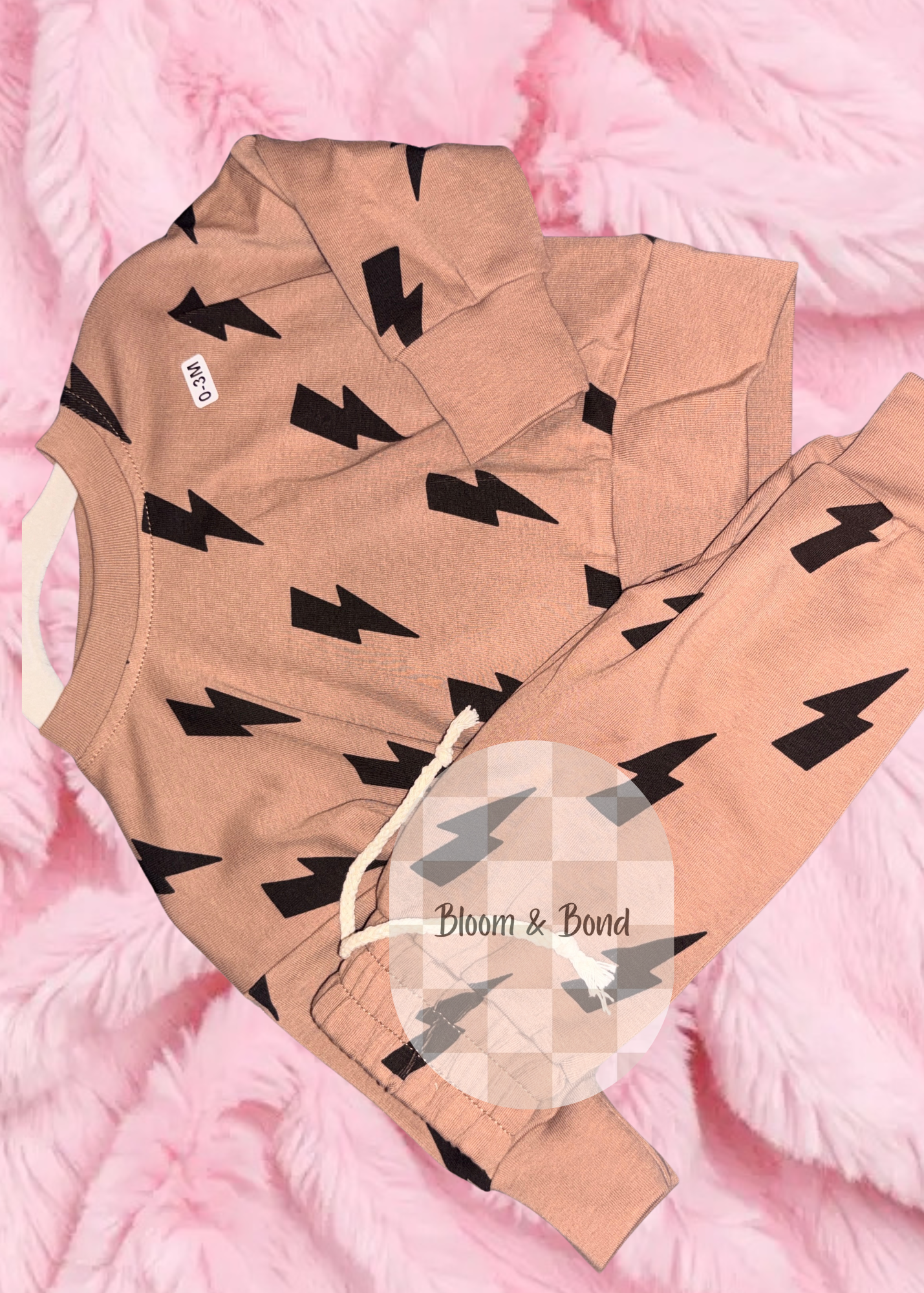 Mocha Lightning Bolt Set