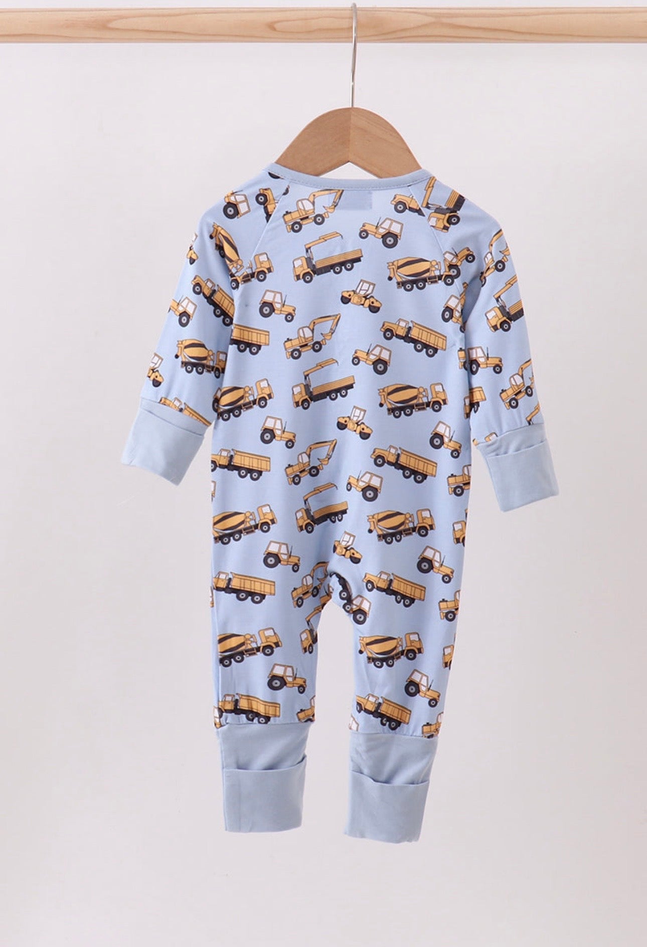 Blue Excavator Bamboo Sleeper
