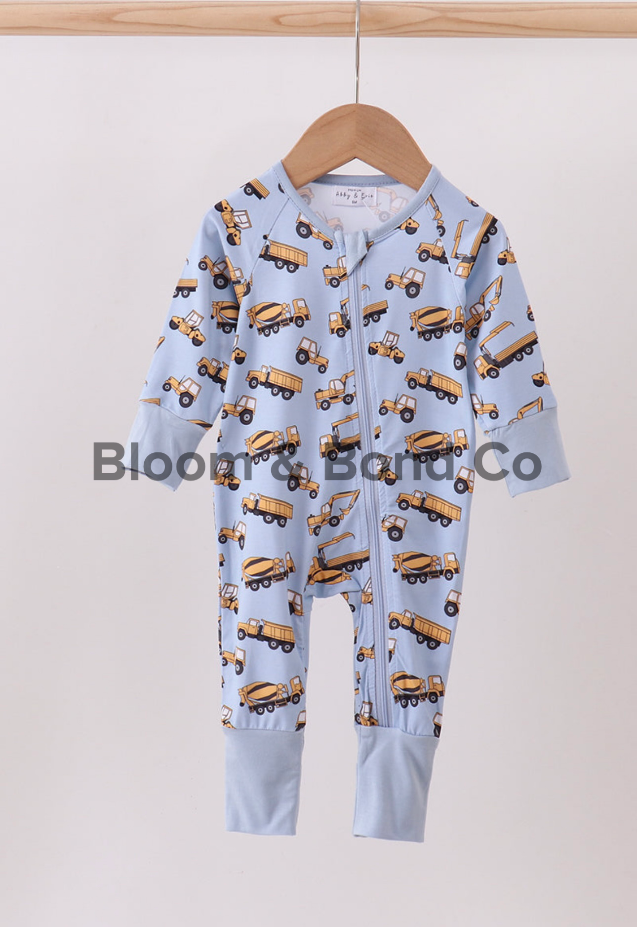 Blue Excavator Bamboo Sleeper
