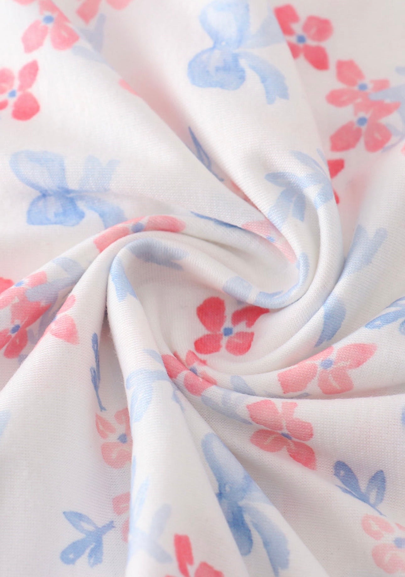 Blue Bow Lattice Print Blanket