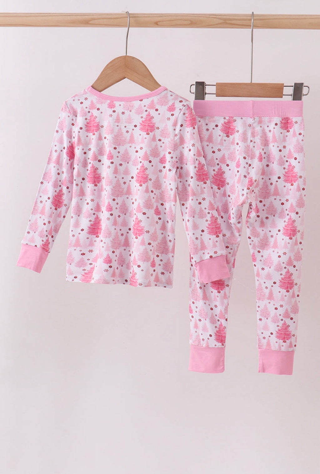 Pink Christmas Bamboo PJ Set