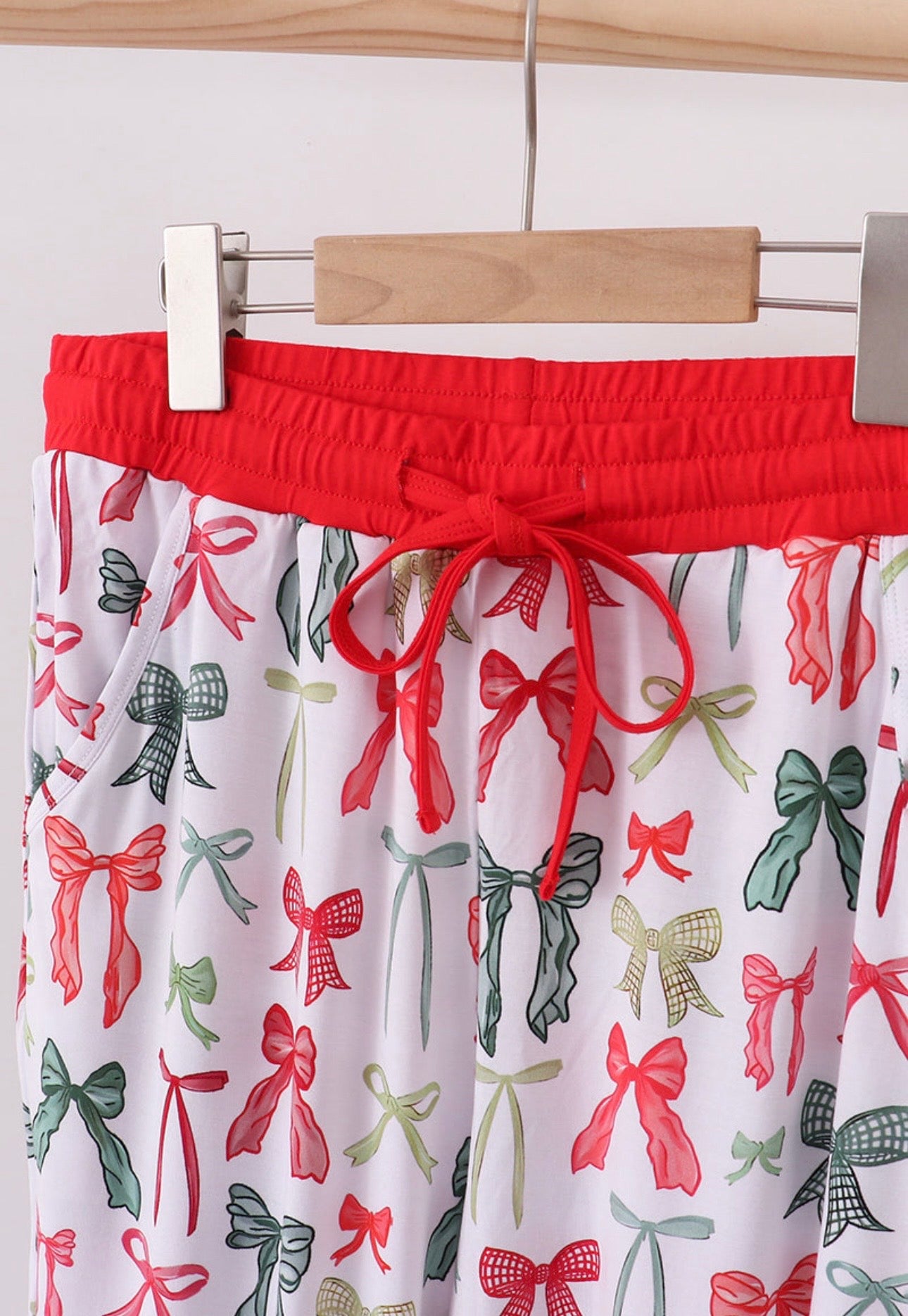 Christmas Bow Women Bamboo