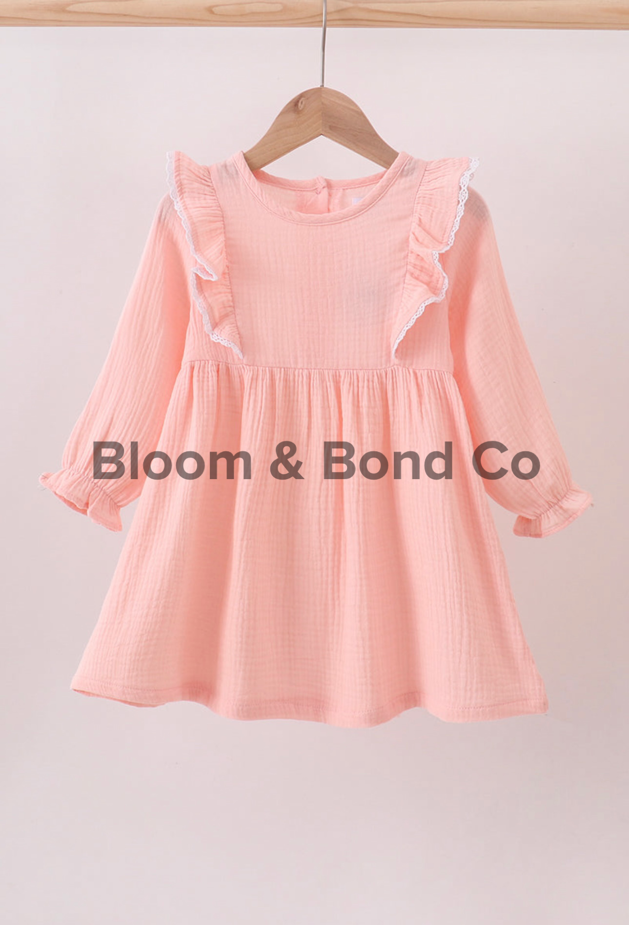 Pink Ruffle Muslin Dress