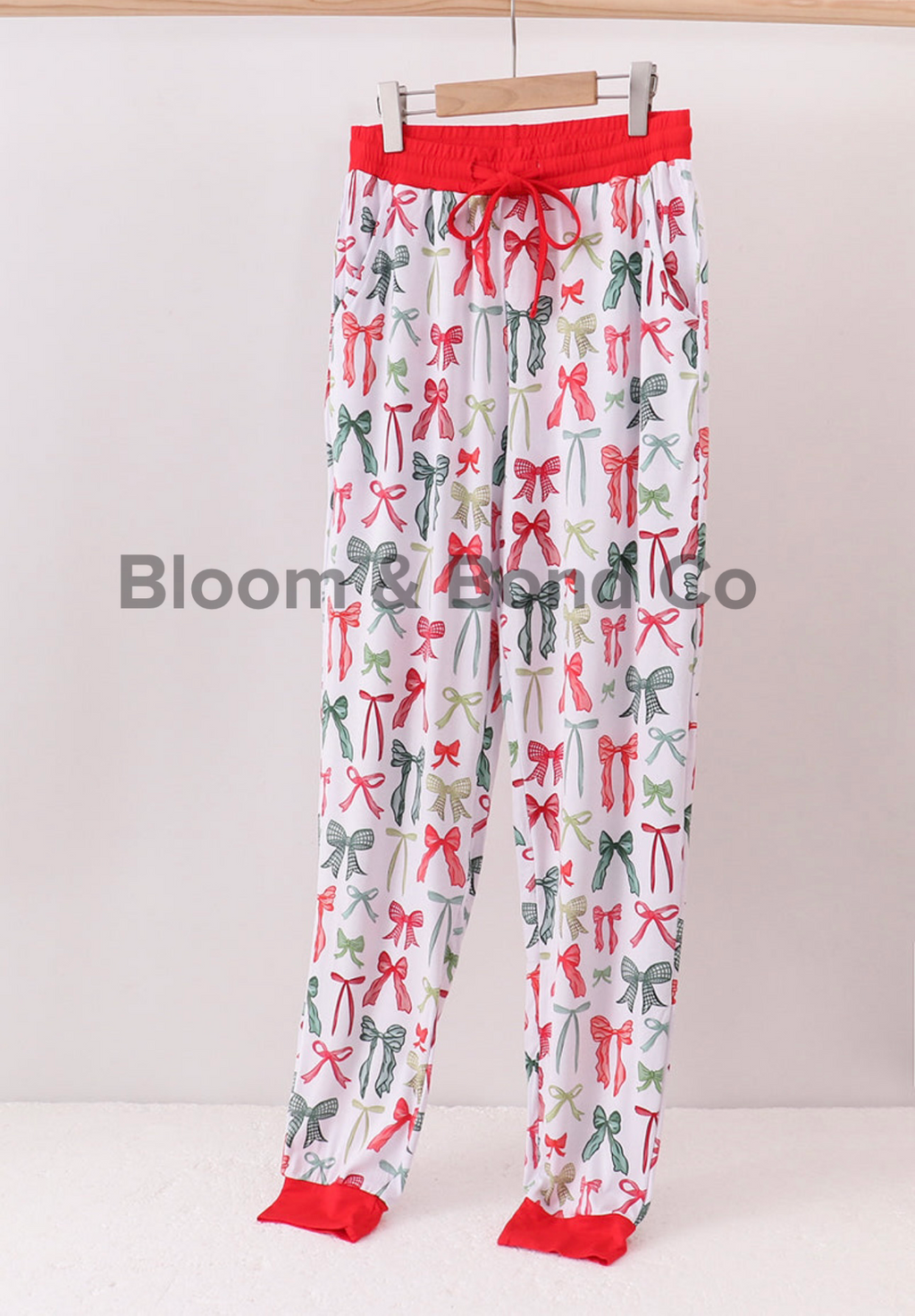 Christmas Bow Women Bamboo