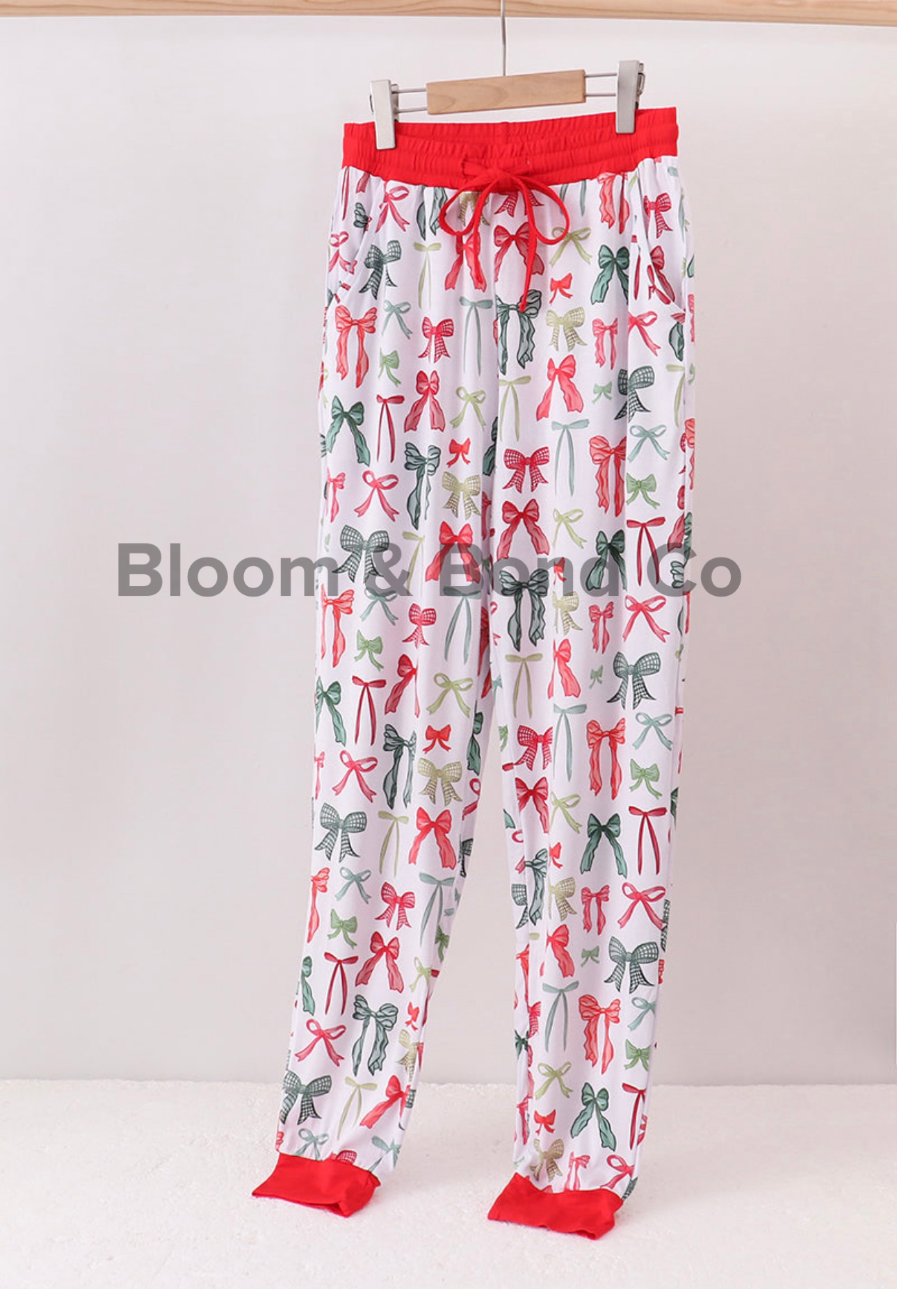 Christmas Bow Women Bamboo